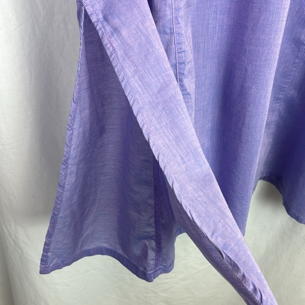 Crabtree & Evelyn Lightweight Violet Tunic Long Shirt or Sleep Shirt - Picture 4 of 11